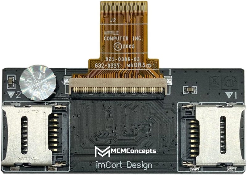 MCMConcepts Dual Micro SD Adapter for iPod Classic/Video 5th 6th 7th for iFlash Reader